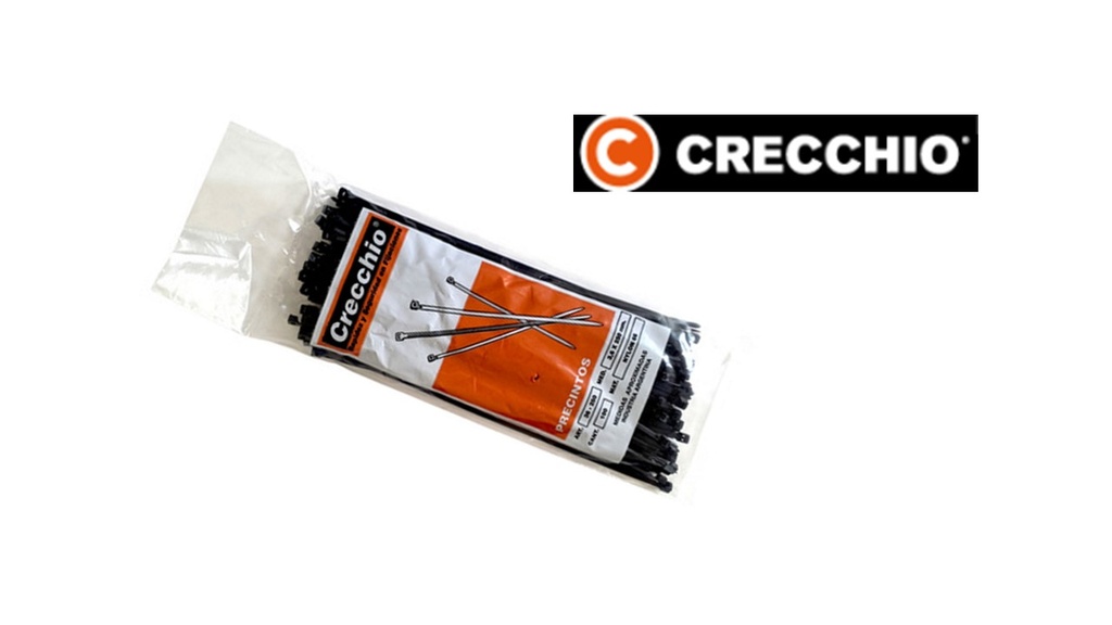PRECINTOS CRECCHIO 3.6 X 150 mm PACK 100 UNIDADES