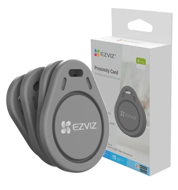 TARJETA DE PROXIMIDAD -TAG -PARA CERRADURAS EZVIZ CAJA X 4u