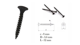 TORNILLOS FIC MADERA 6 x 1.1/4" (20x30)mm PACK 10 UNIDADES