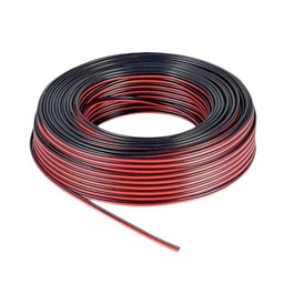 BIYI CABLE BAFLE 2X0.75 rojo y negro BIPOLAR Rollo 100m